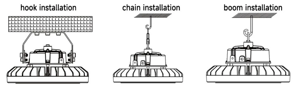 high bay light installation method
