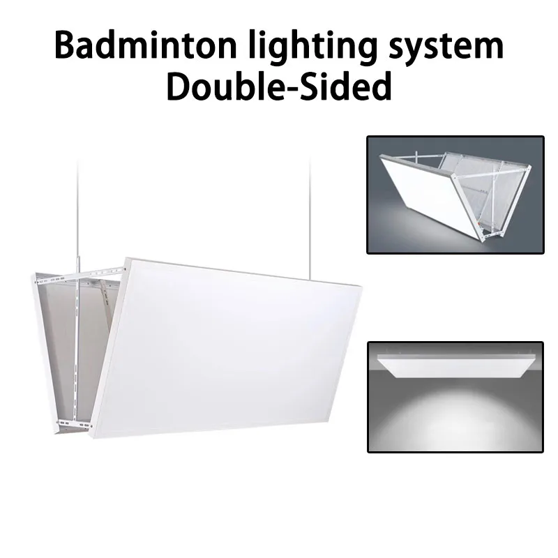 Badminton lighting system double-sided
