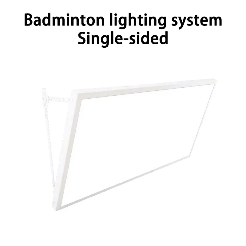 Badminton lighting system single-sided