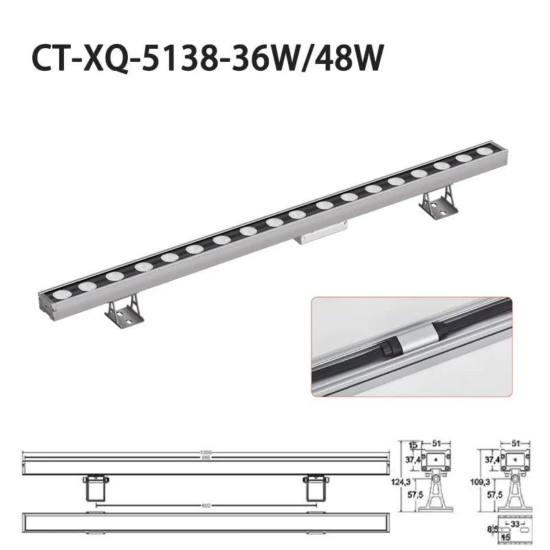 LED WASH WALL LAMP-CT-XQ-5138-36W-48W
