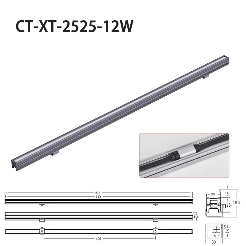 LED LINE LIGHT SERIES-CT-XT-2525-12W