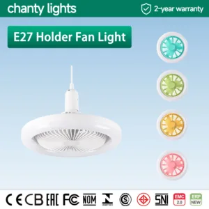 E27 Holder Fan Light