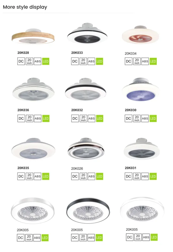 Wood Ceiling Fan With Led Lamp - Image 2