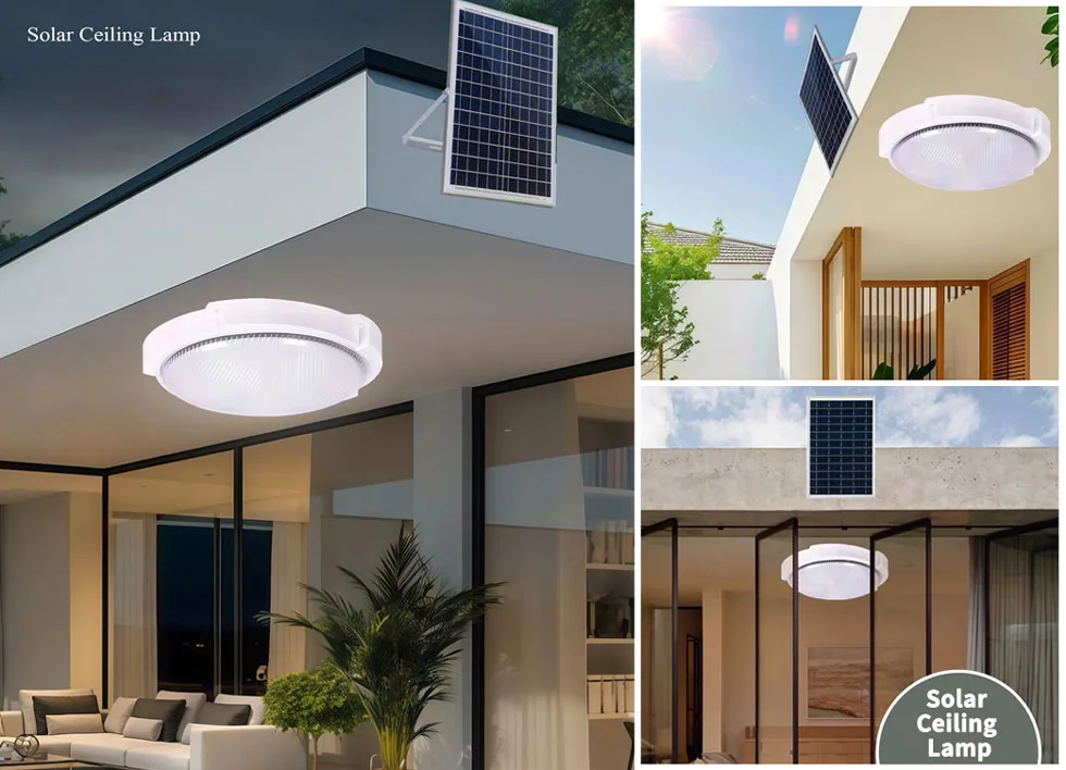 Solar ceiling light applications