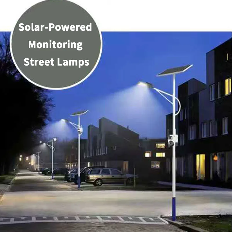 Solar-powered monitoring street lamps applications