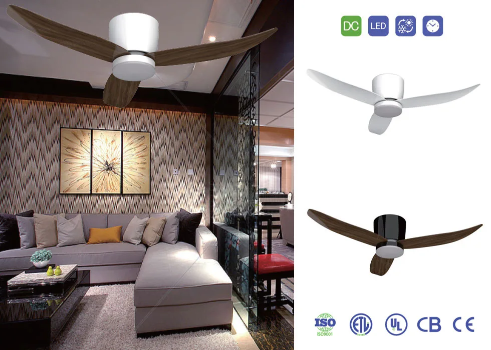 Straight Blade Fan with Light CT-SFL01