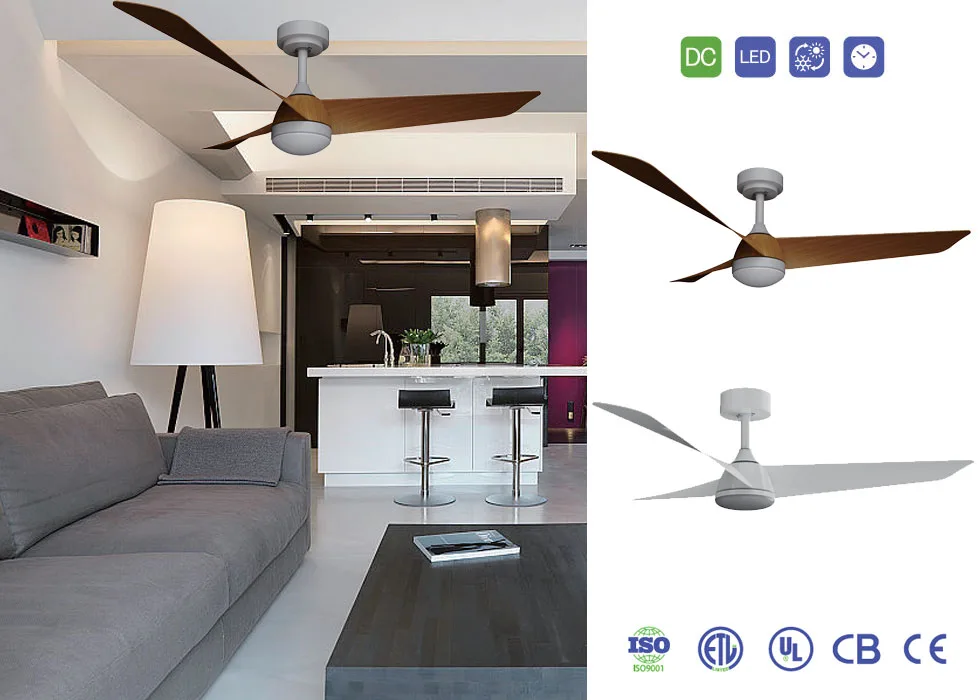 Straight Blade Fan with Light CT-SFL04