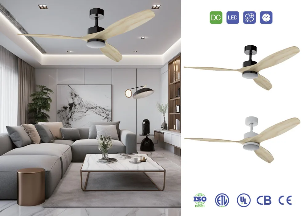 Straight Blade Fan with Light CT-SFL06
