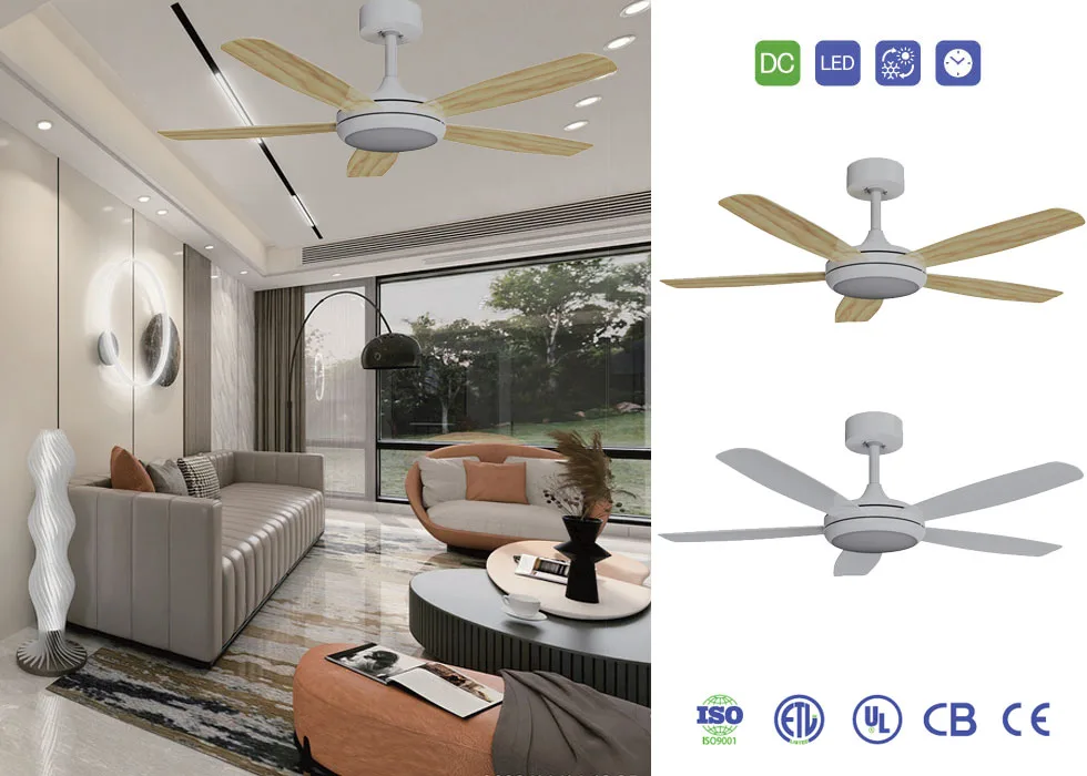 Straight Blade Fan with Light CT-SFL07