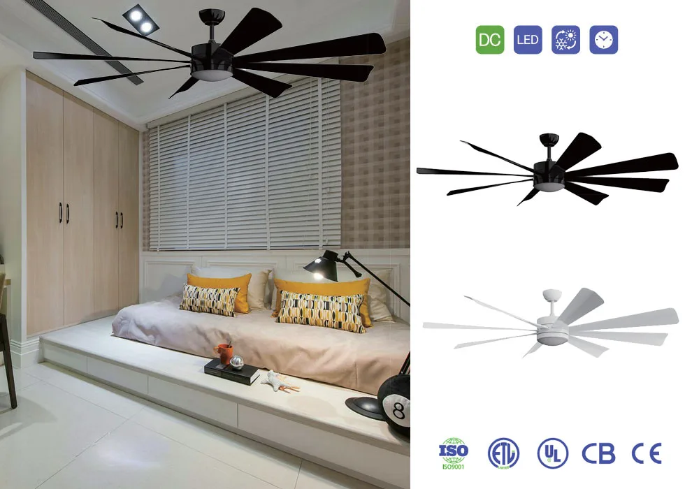 Straight Blade Fan with Light CT-SFL10