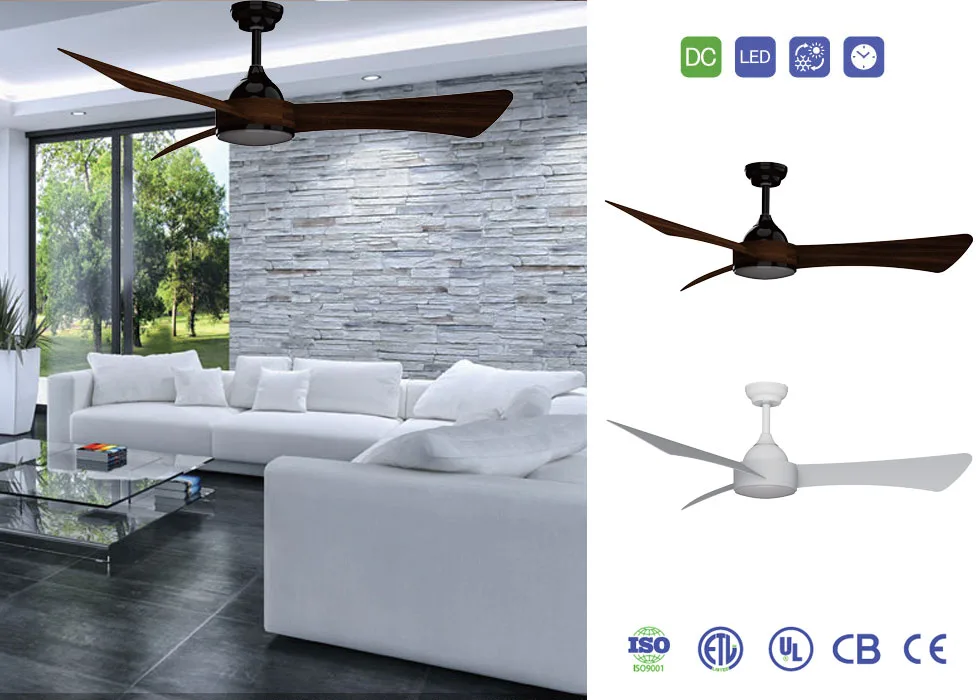 Straight Blade Fan with Light CT-SFL13