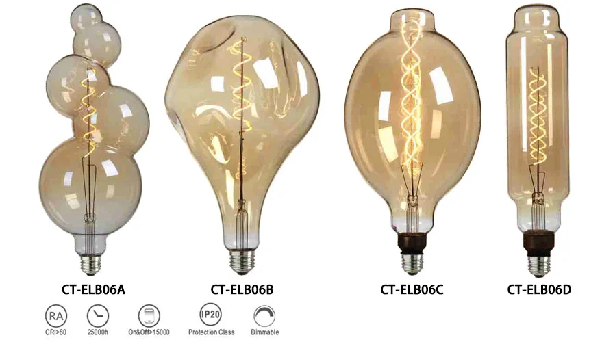Edison LED Bulbs CT-ELB06 A~D